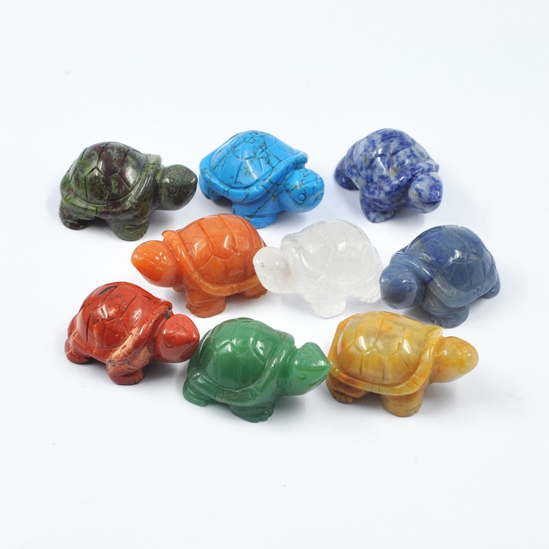 1.5 inch Hand Carved Gemstone Tortoise 1.5 inch Hand Carved Gemstone Tortoise