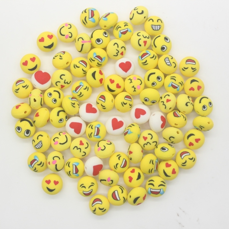 12mm Yellow Ball Polymer Clay Beads 12mm Yellow Ball Polymer Clay Beads