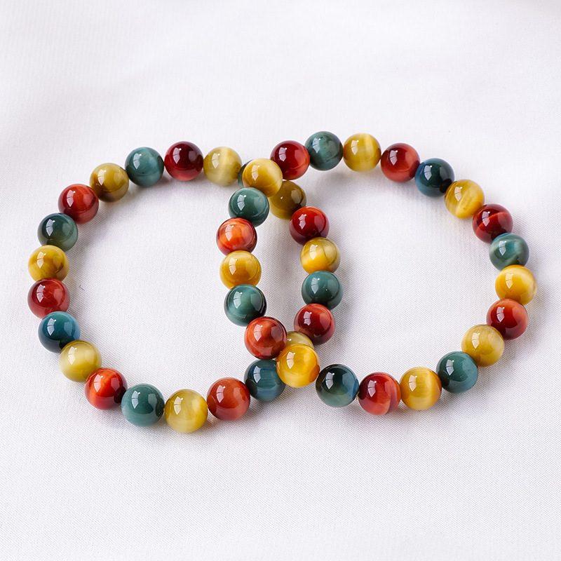 8mm Cat's Eye Round Bead Bracelet