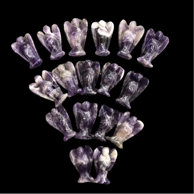 Carved Gemstone Angels Carved Gemstone Angels