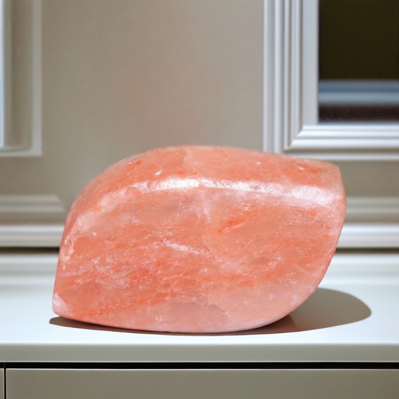 Carved Leaf Shape Original Himalayan Spa Salt Carved Leaf Shape Original Himalayan Spa Salt