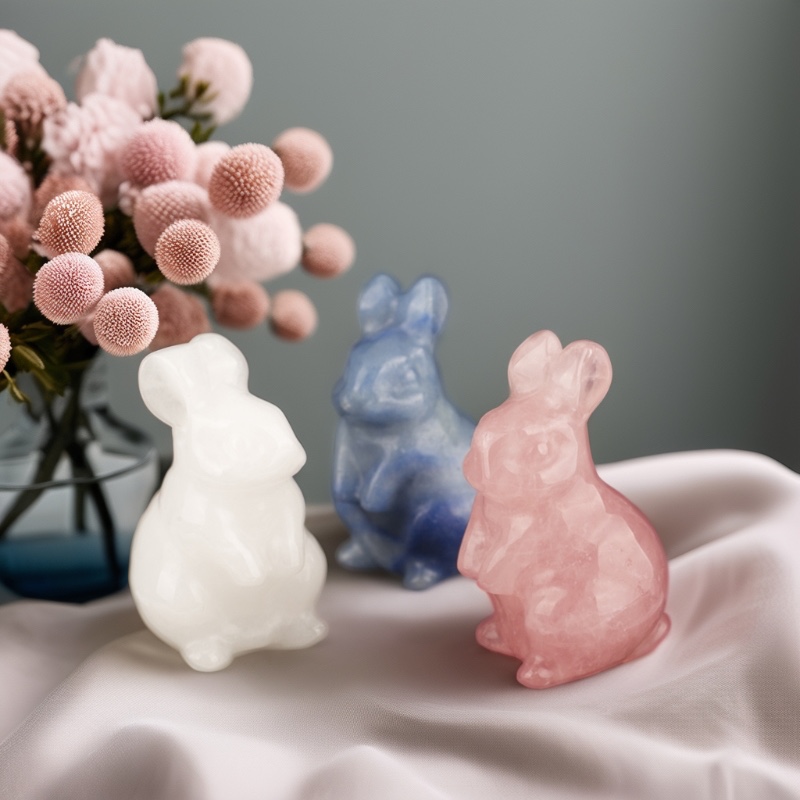 Carving Mix Quartz Healing Rabbits Carving Mix Quartz Healing Rabbits