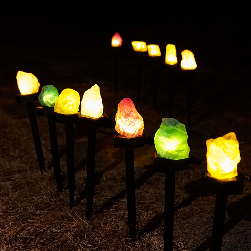 Gemstone LED Solar Light Garden Landscape Lamp Gemstone LED Solar Light Garden Landscape Lamp