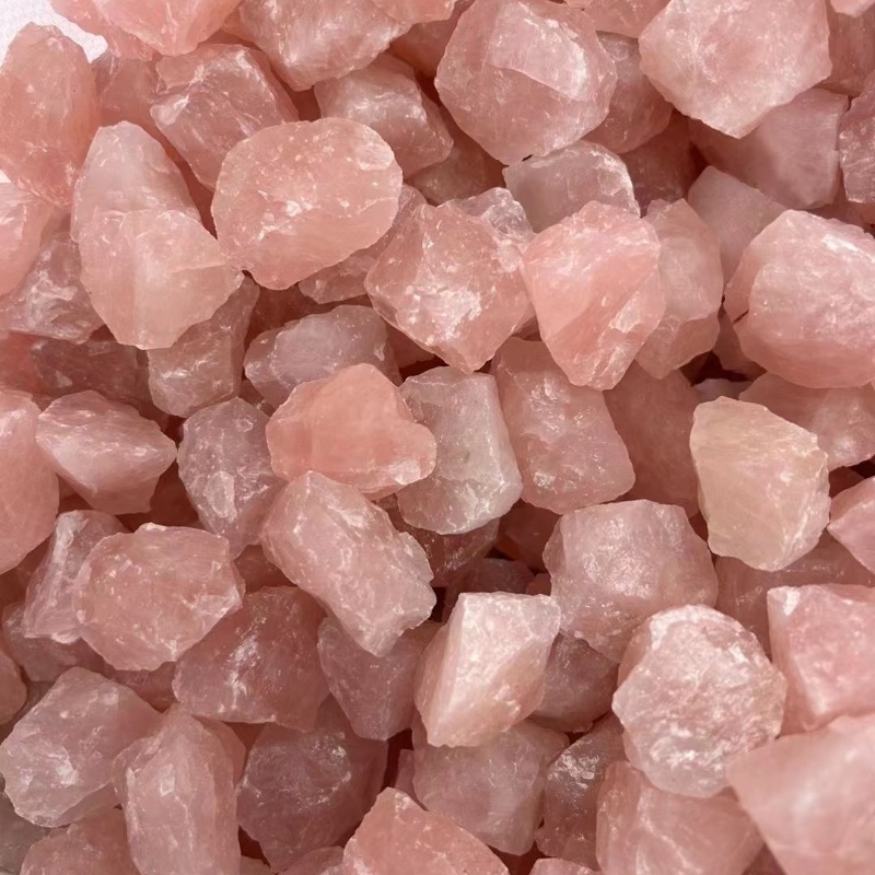 Irregular Rose Quartz Tumbled Stones Irregular Rose Quartz Tumbled Stones