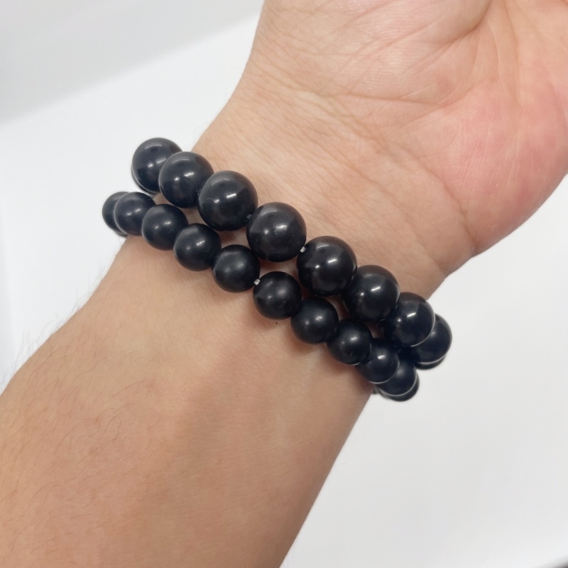 Natural Black Schungite Bracelets Natural Black Schungite Bracelets
