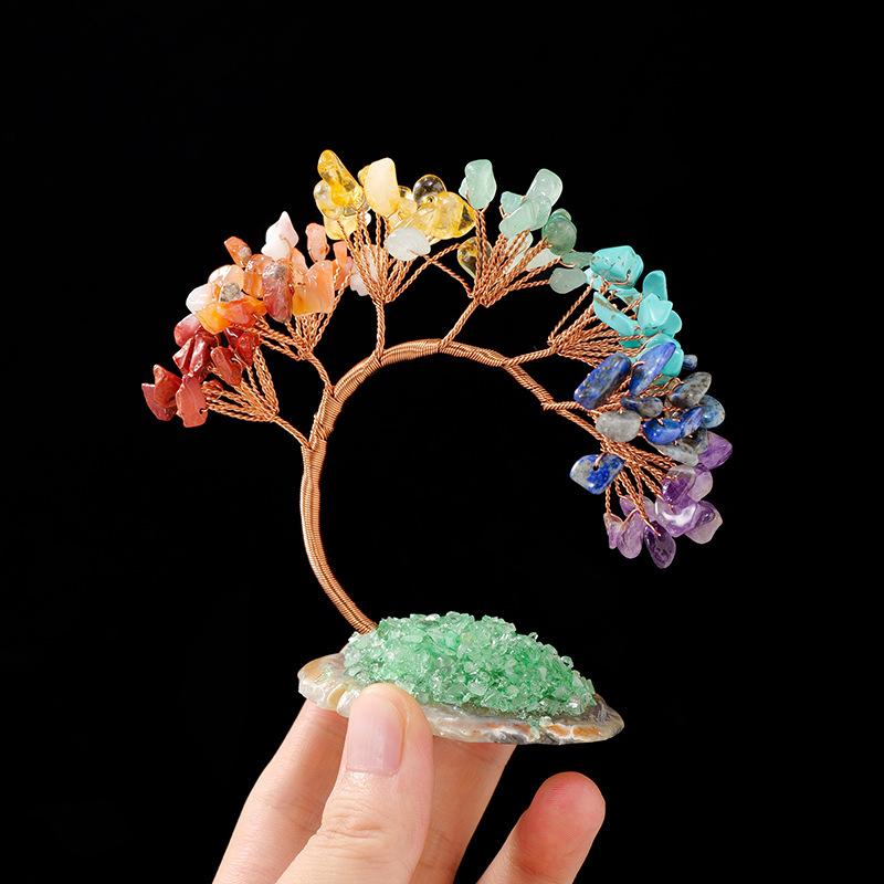 Natural Gem Crystal Healing Tree