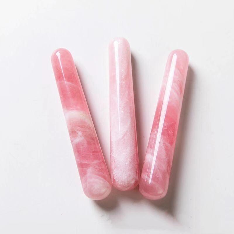 Rose Quartz Body Massager Crystal Dildo