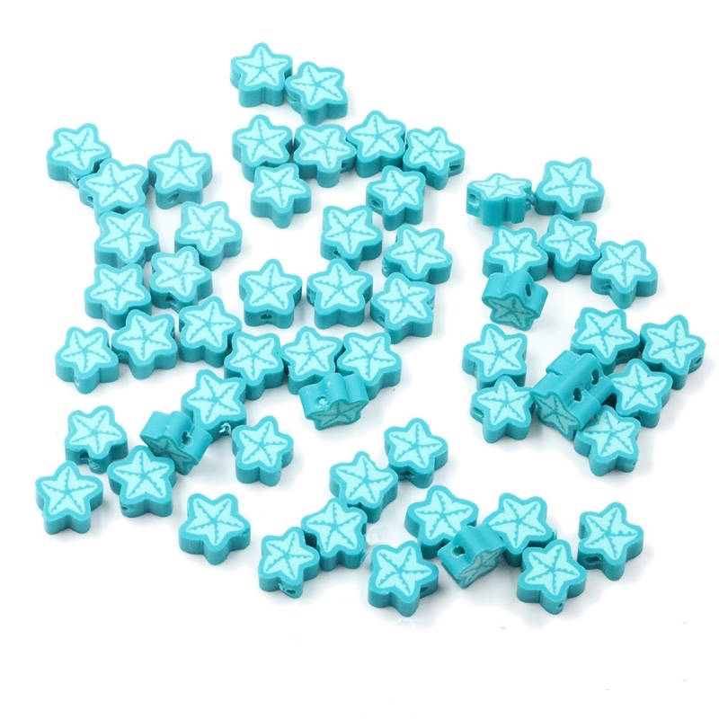 Sea Shells Shape Polymer Clay Beads Sea Shells Shape Polymer Clay Beads