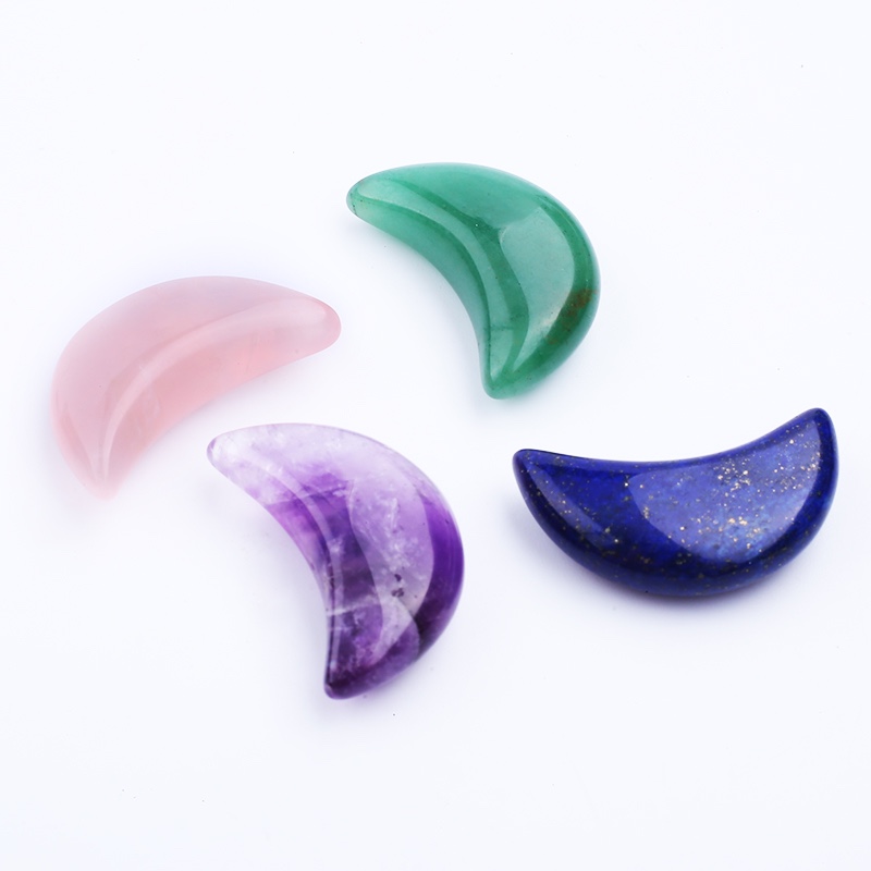 Tiny Crystal Moon Carving Gemstone Tiny Crystal Moon Carving Gemstone